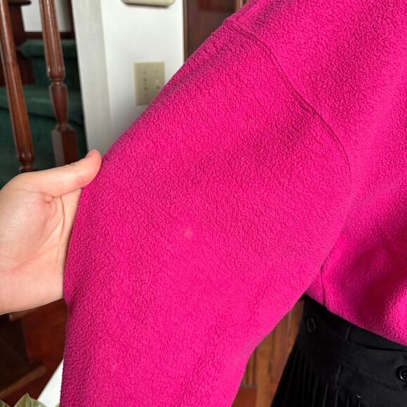 Express Hot Pink Plaid Logo Vintage Oversized Crewneck Sweatshirt - Picture 7 of 7